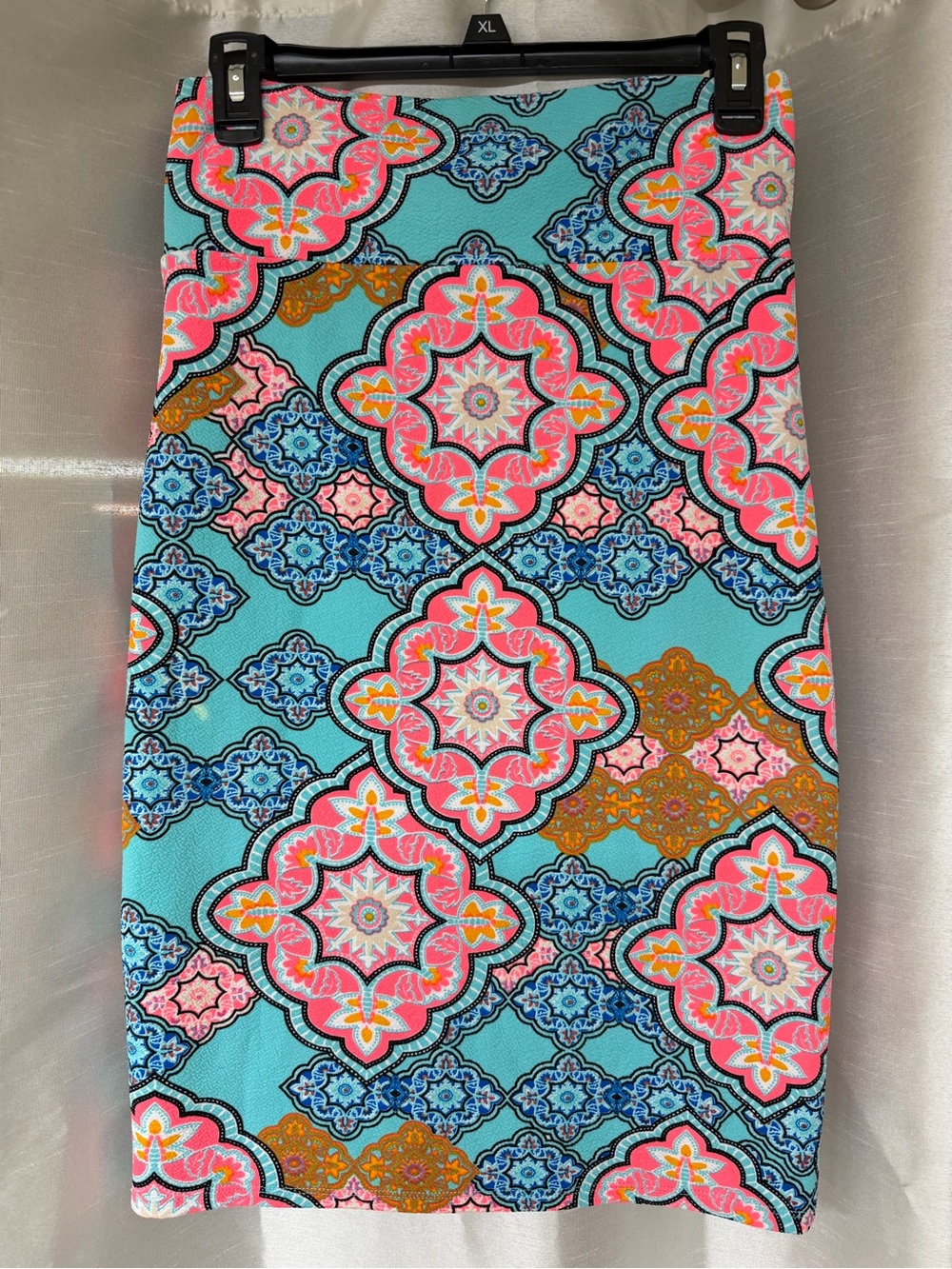 Agnes & Dora Aqua Pink Medallion Skirt